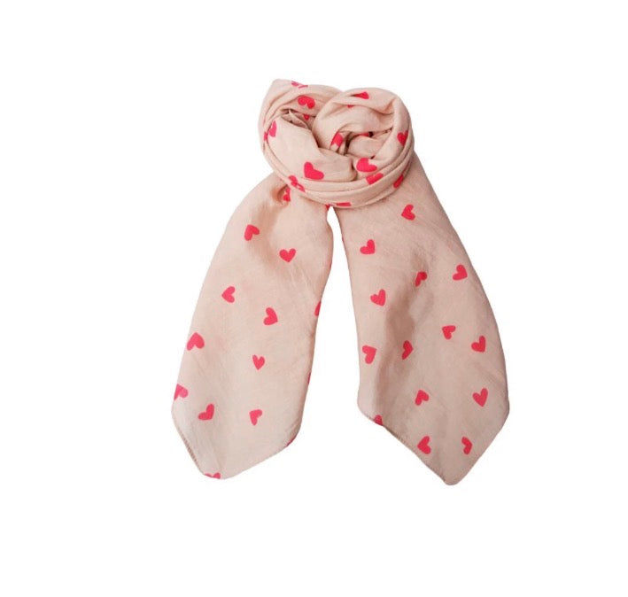 Sjaaltje rood hartje klein