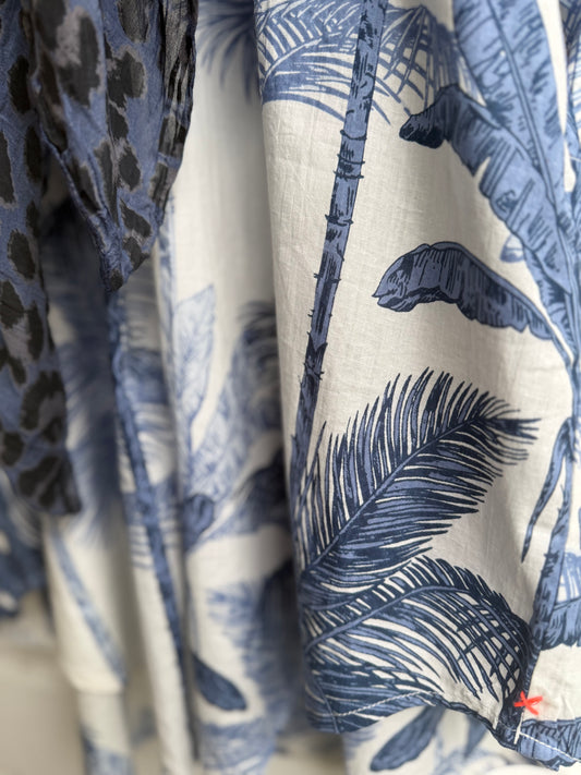 ❤️ Blauwe batik tuniek met palmprint