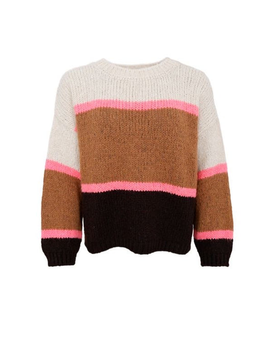 Cardigan Knit Bruin/Camel/Beige