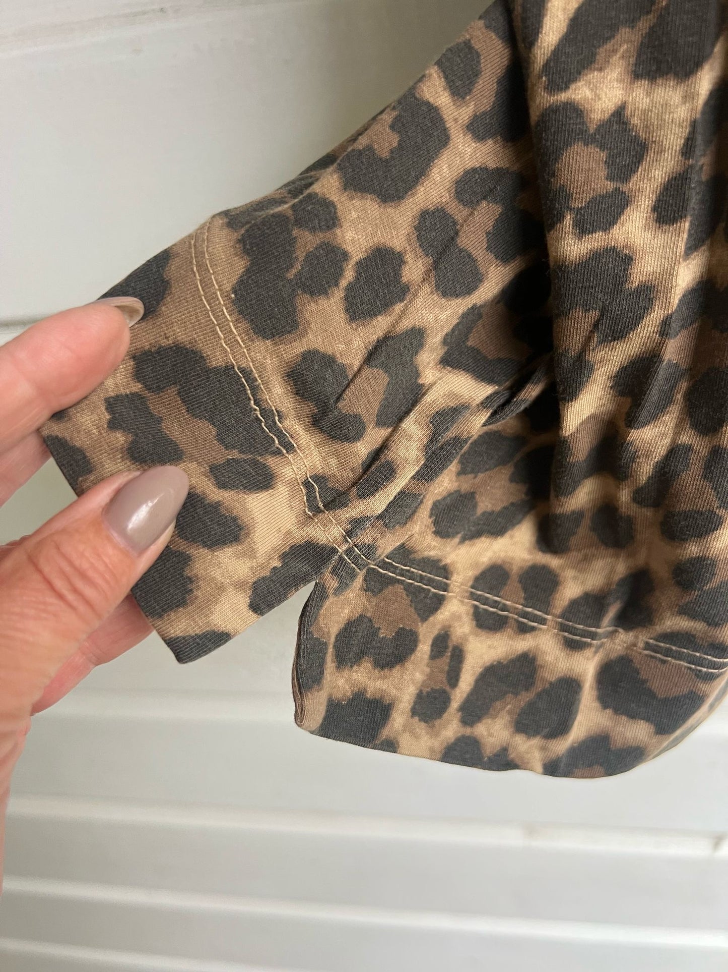 Leopard T-shirt Beige