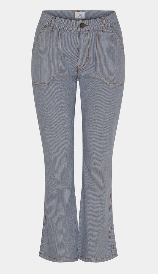 S A L E Como Flared stripes jeans