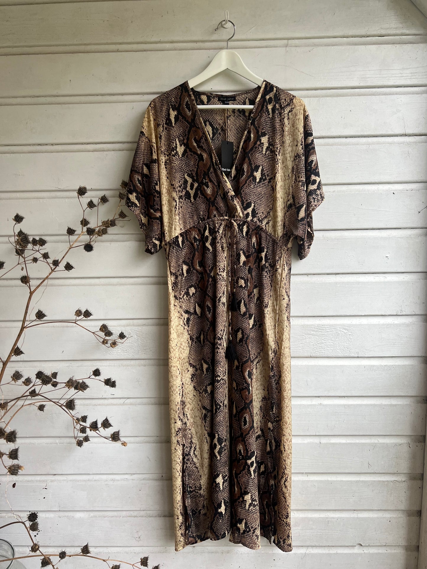 Lange ‘phyton’ dress