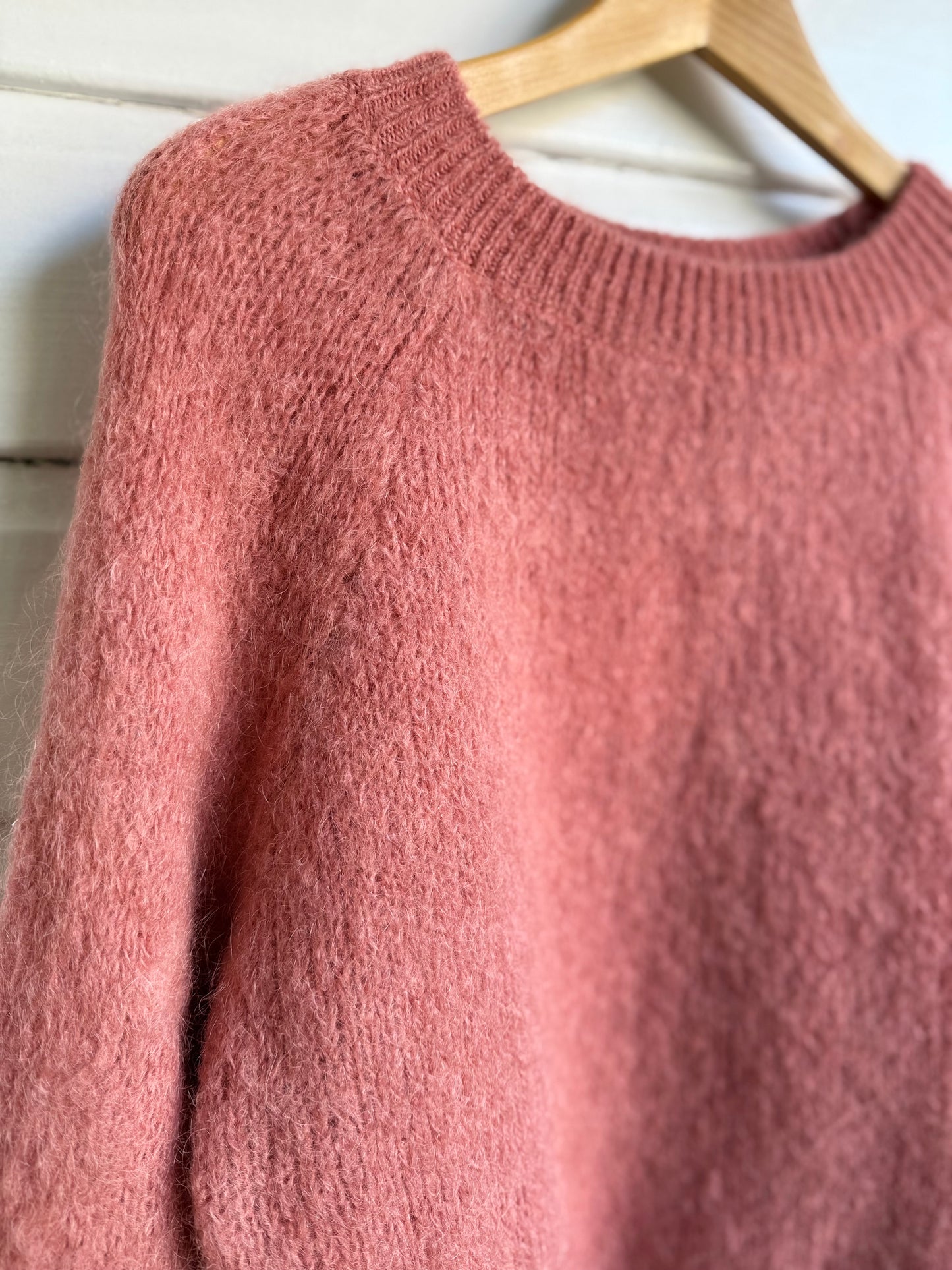 Knit ‘mohair’ blush
