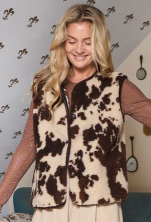 Bodywarmer Bruin Dierenprint