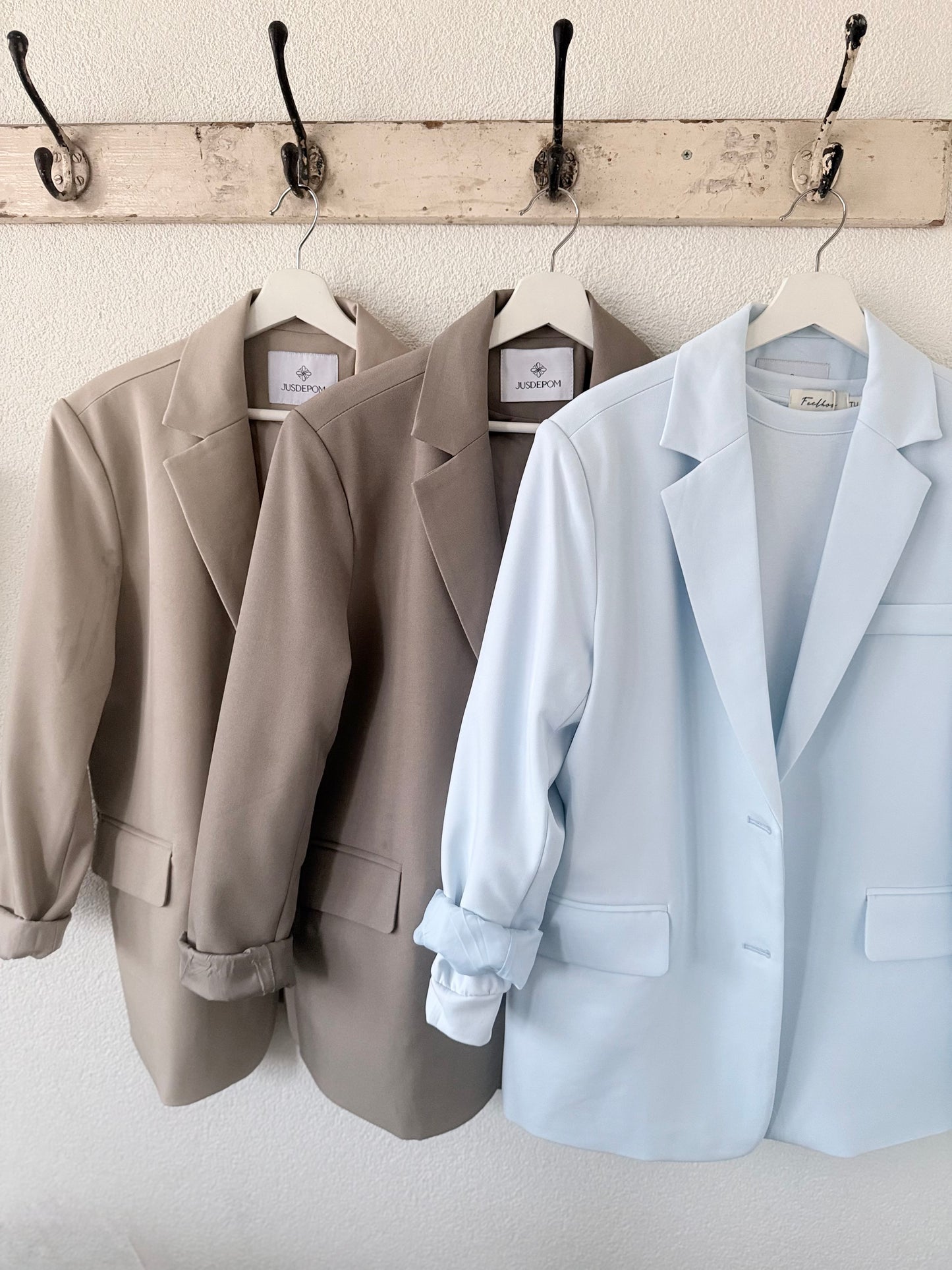 Blazer oversized model light blue