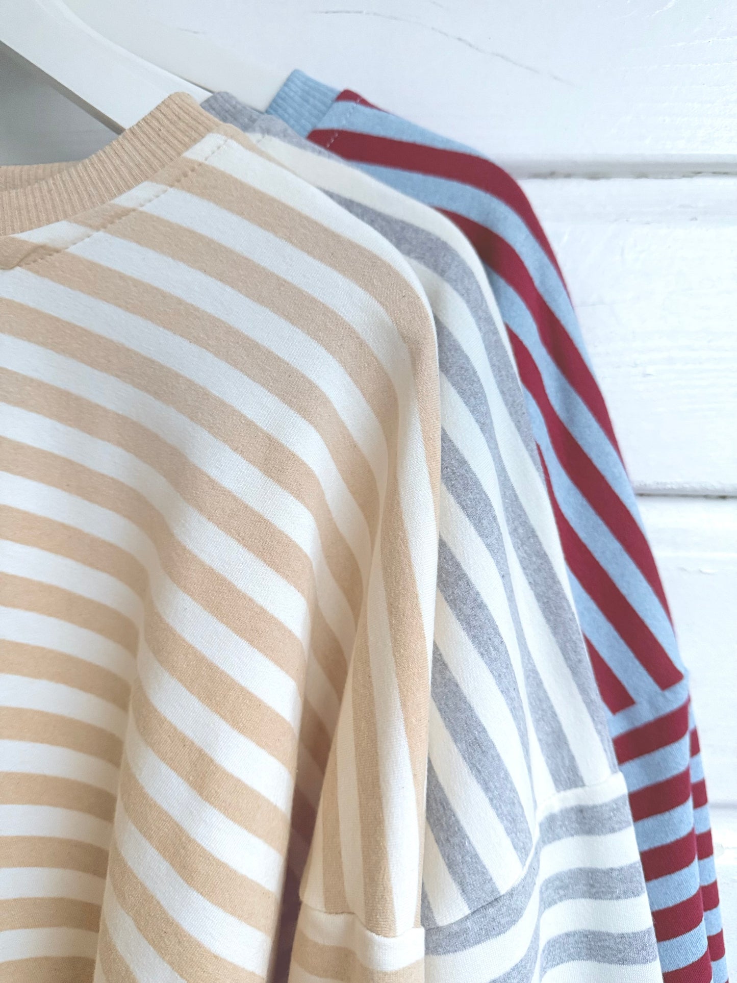 Sweat shirt stripes beige/off White