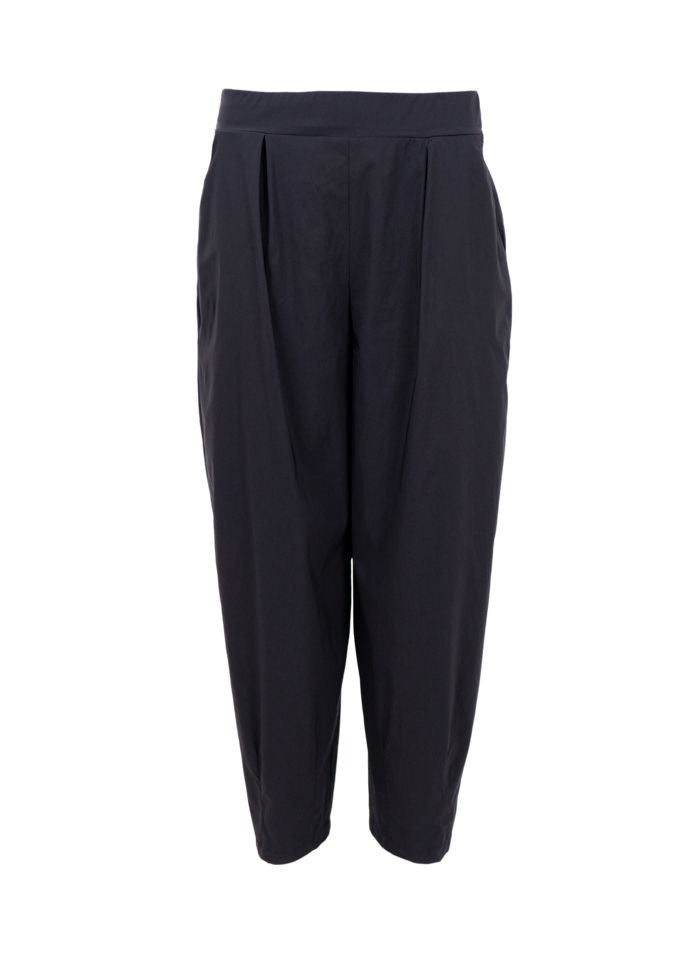 Broek zwart ‘barrel pant’