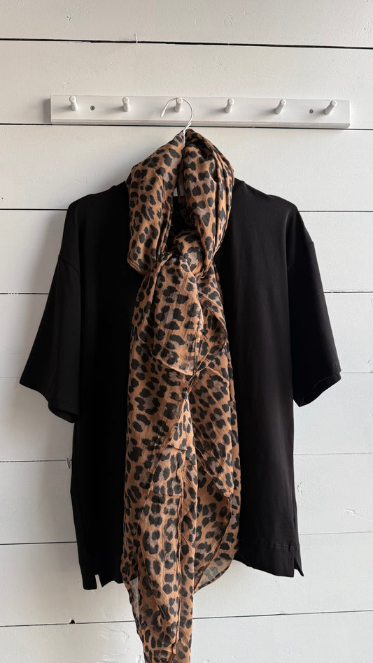 Shirt oversized zwart