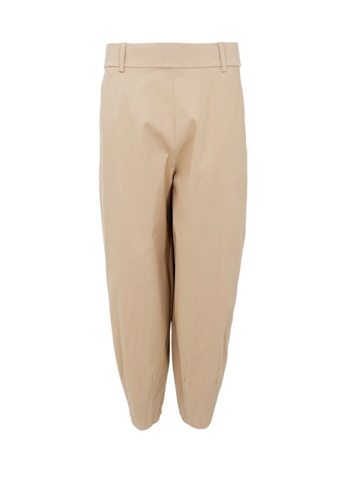 Barrel pants beige