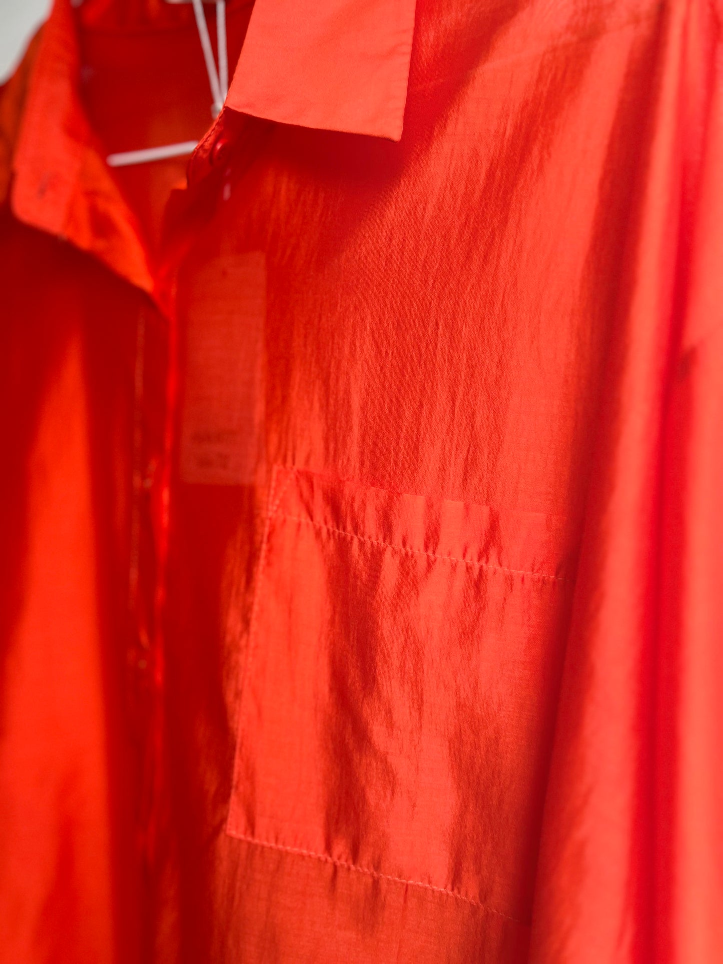 Zijde blouse oranje