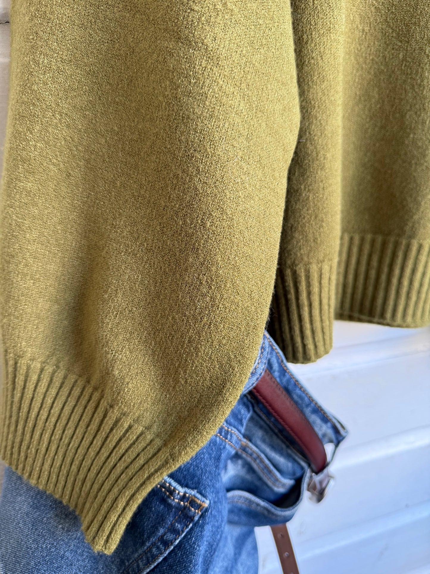 Oversized trui ‘olive’