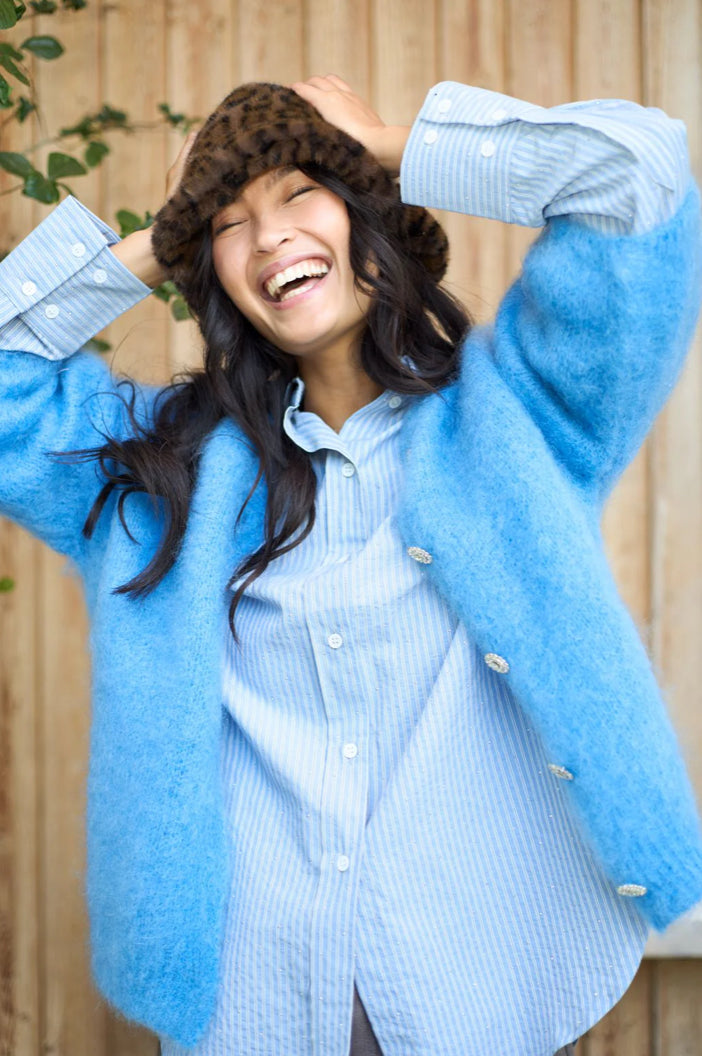 Cardigan Bjoerk Knit Skyblue