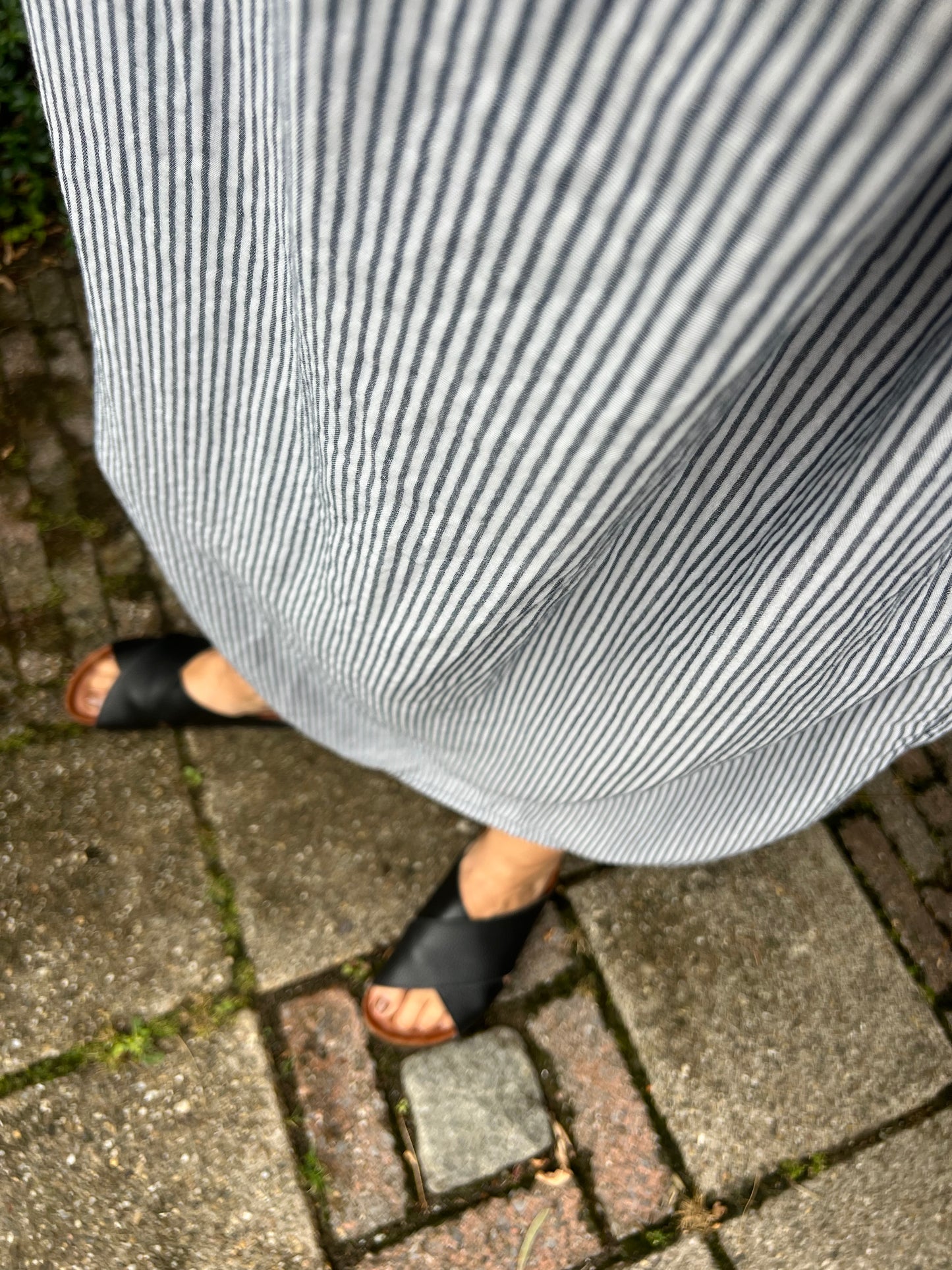 Lange streep jurk