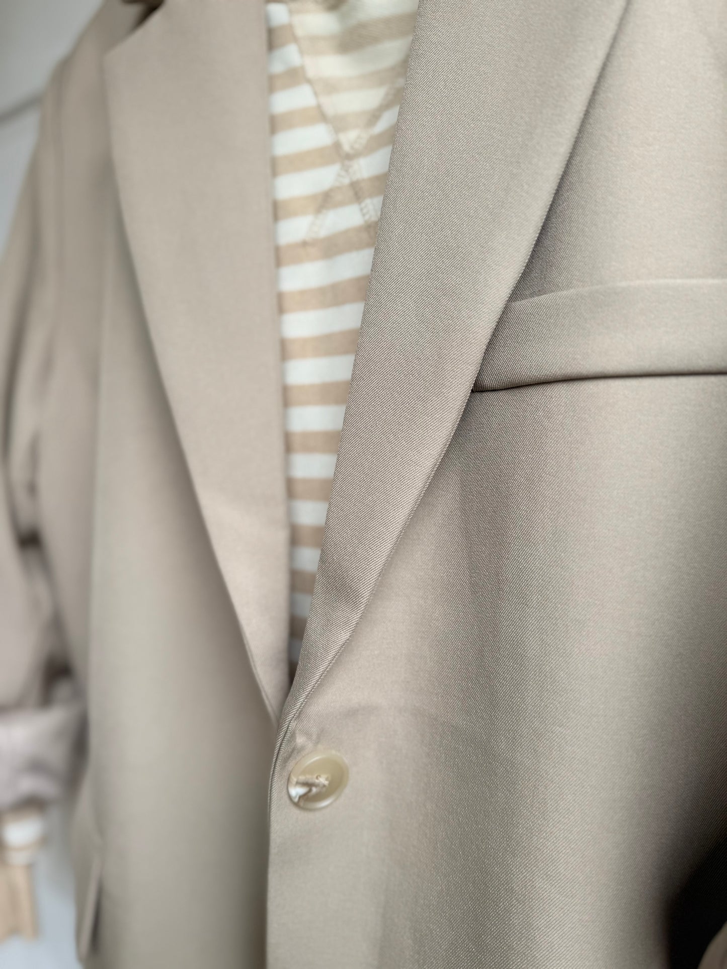 Blazer oversized model beige