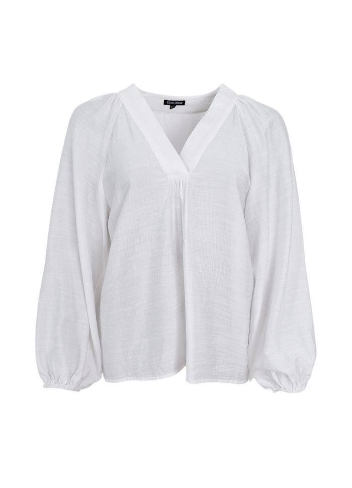 Blouse white raglanmouw