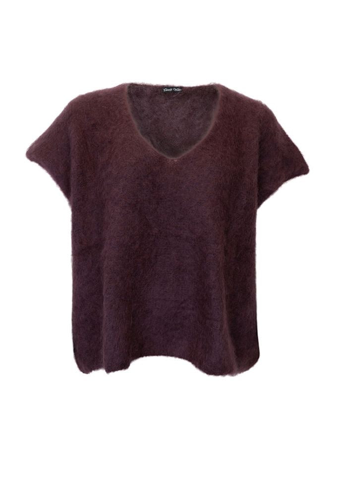Spencer mohair v-hals coffee