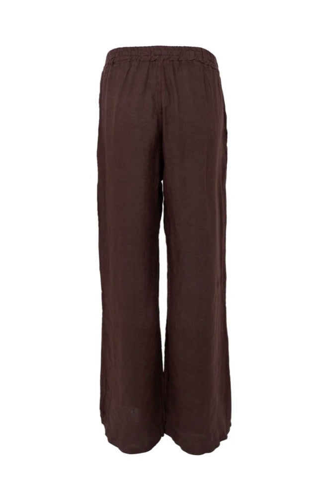 Pants linnen Coffee Brown