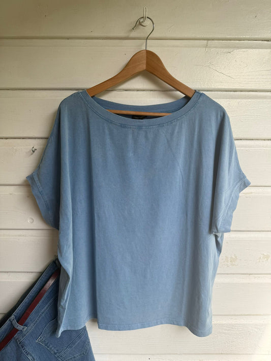 Shirt vintage look light blue