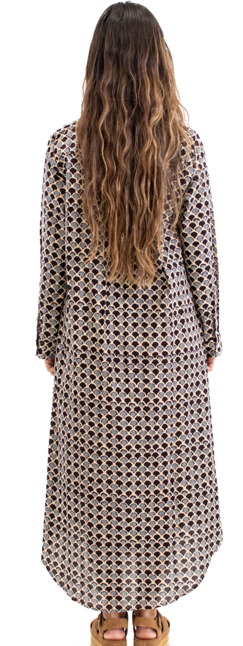 Long dress black/grey