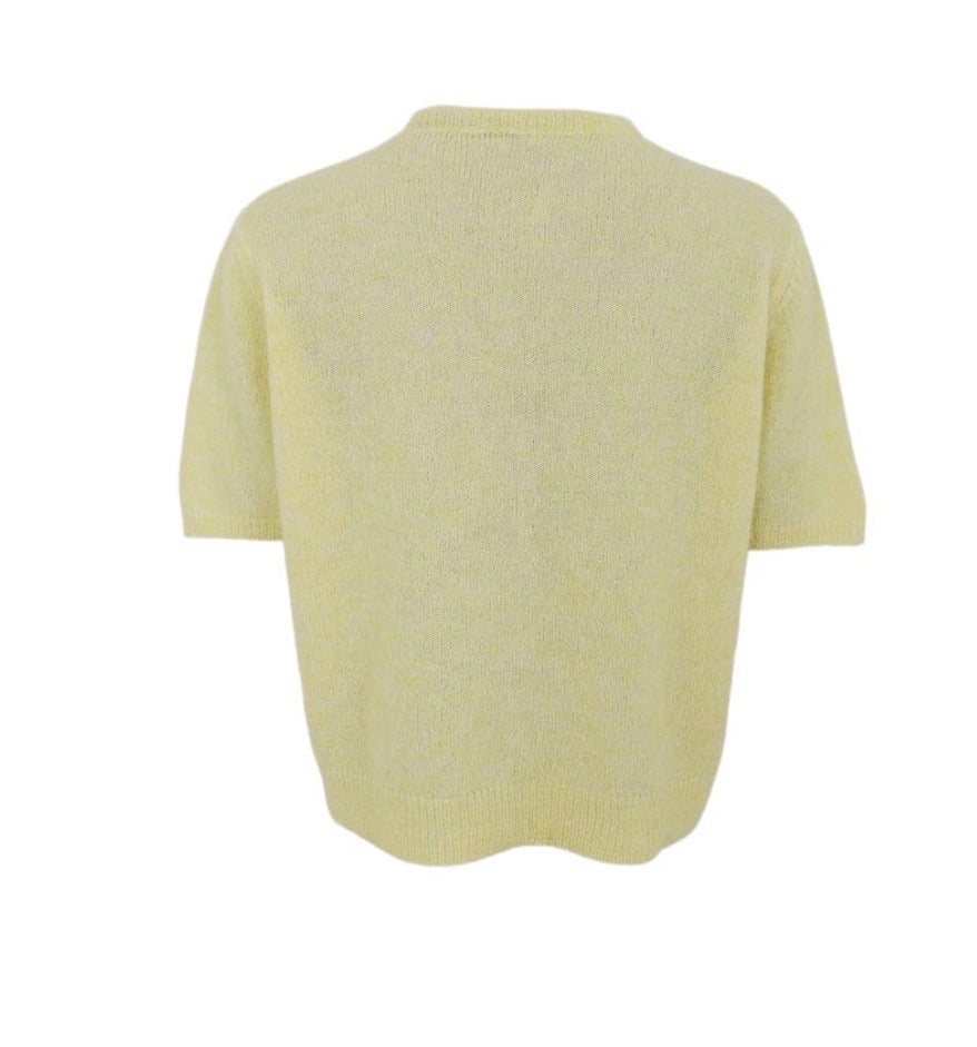 Cardigan licht geel