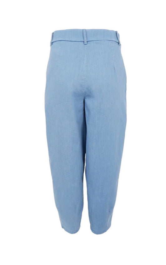 Pants barrel jeans light denim