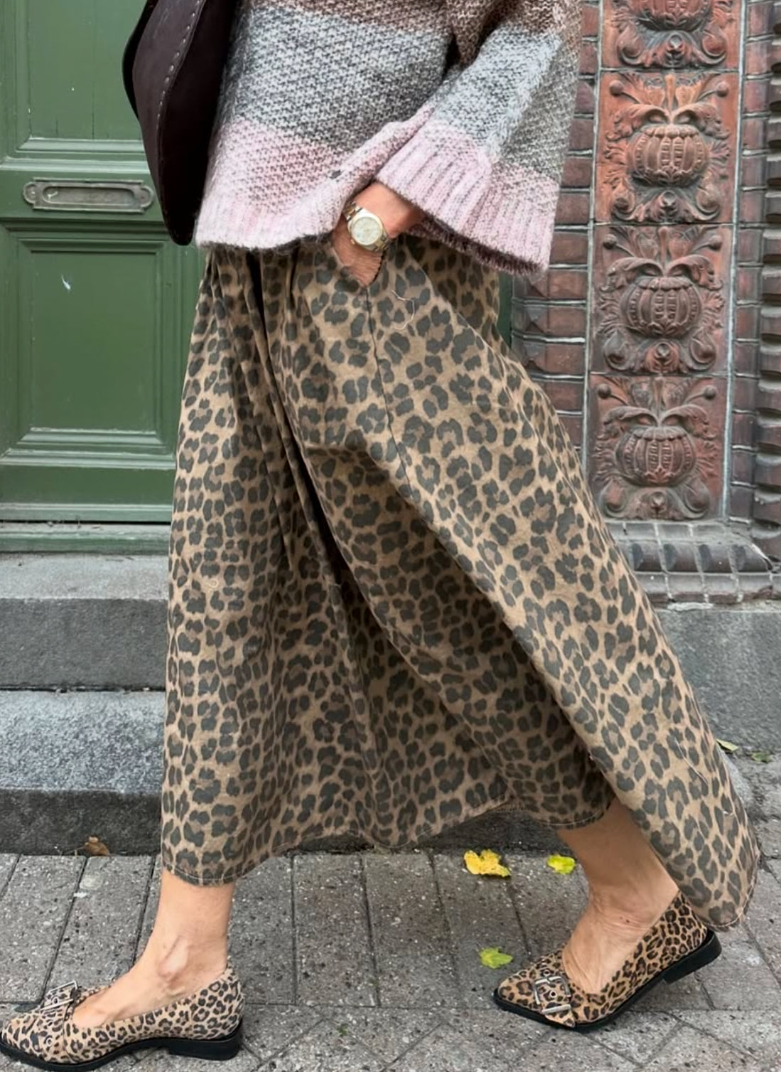 Leopard rok bruin
