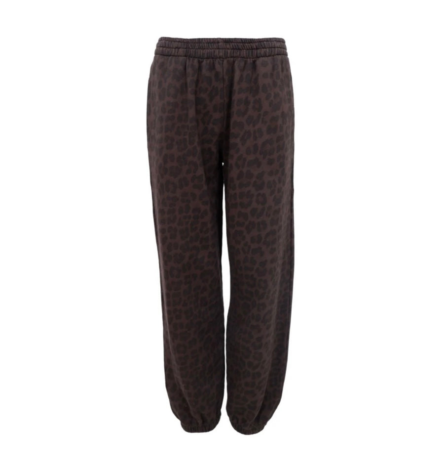 Sweat pants dark leopard