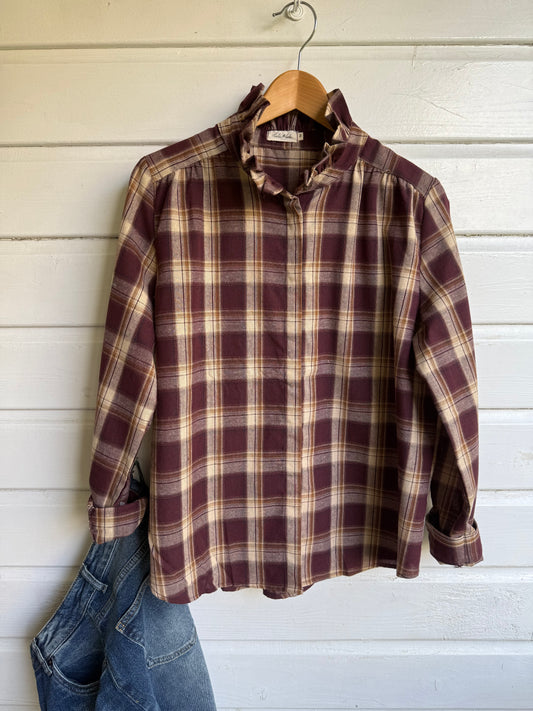 Ruit blouse Bordeaux