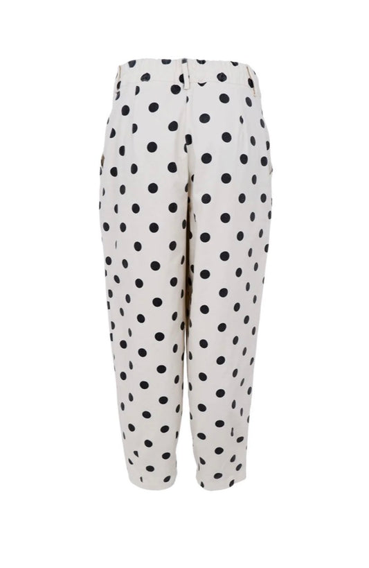 Pants barrel ‘dot’ white