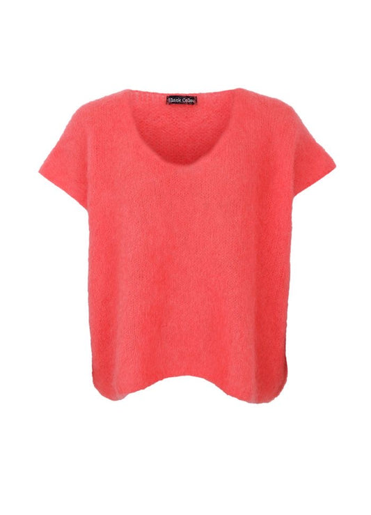 Spencer mohair v-hals coral