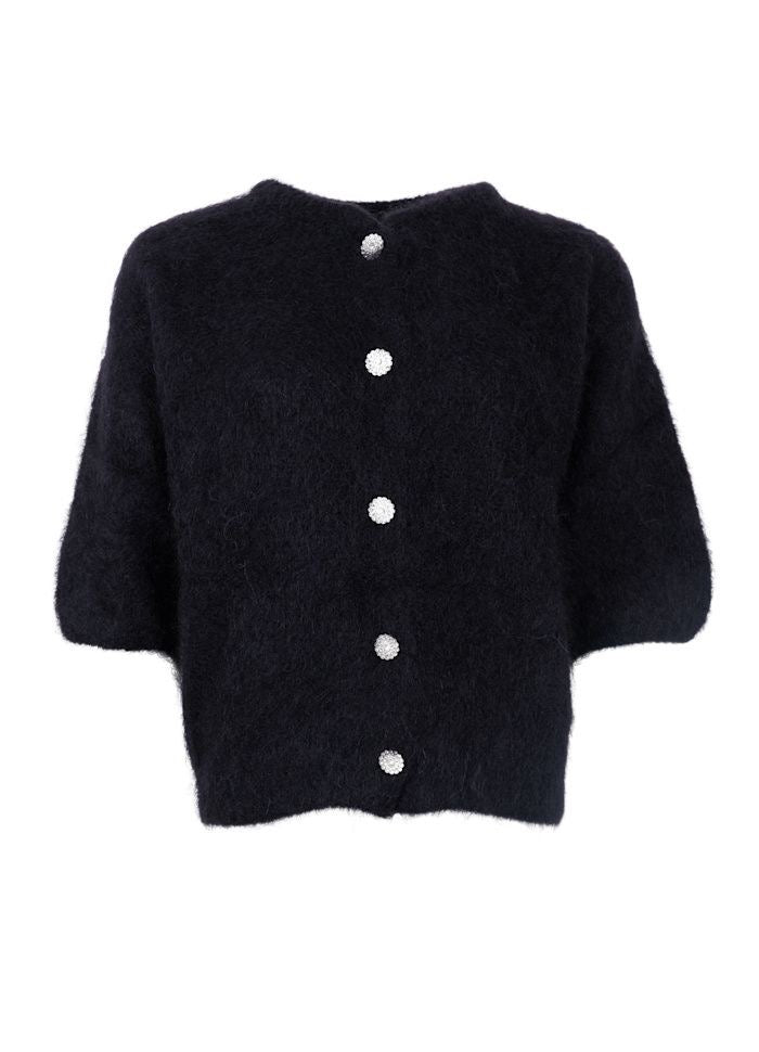Mohair vest zwart
