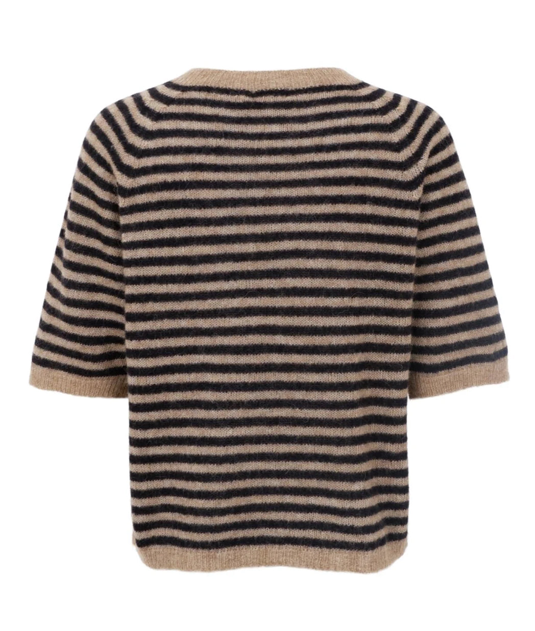 Jumper gestreept zwart/beige