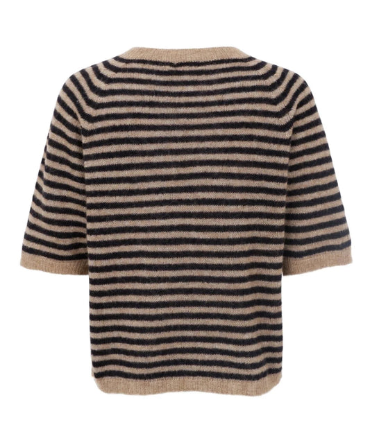 S A L E Jumper Gestreept Zwart/Beige