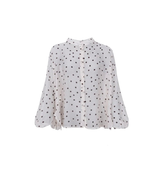 Blouse ‘dotje’ wit