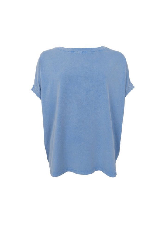 Shirt vintage look light blue