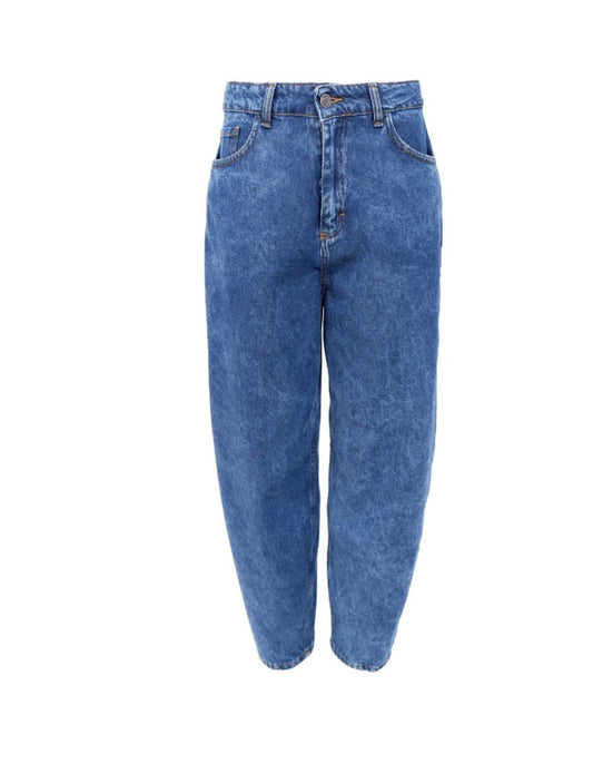 Barrel pant denim mid blue