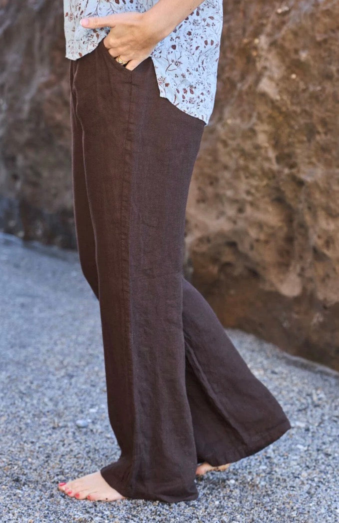 Pants linnen Coffee Brown