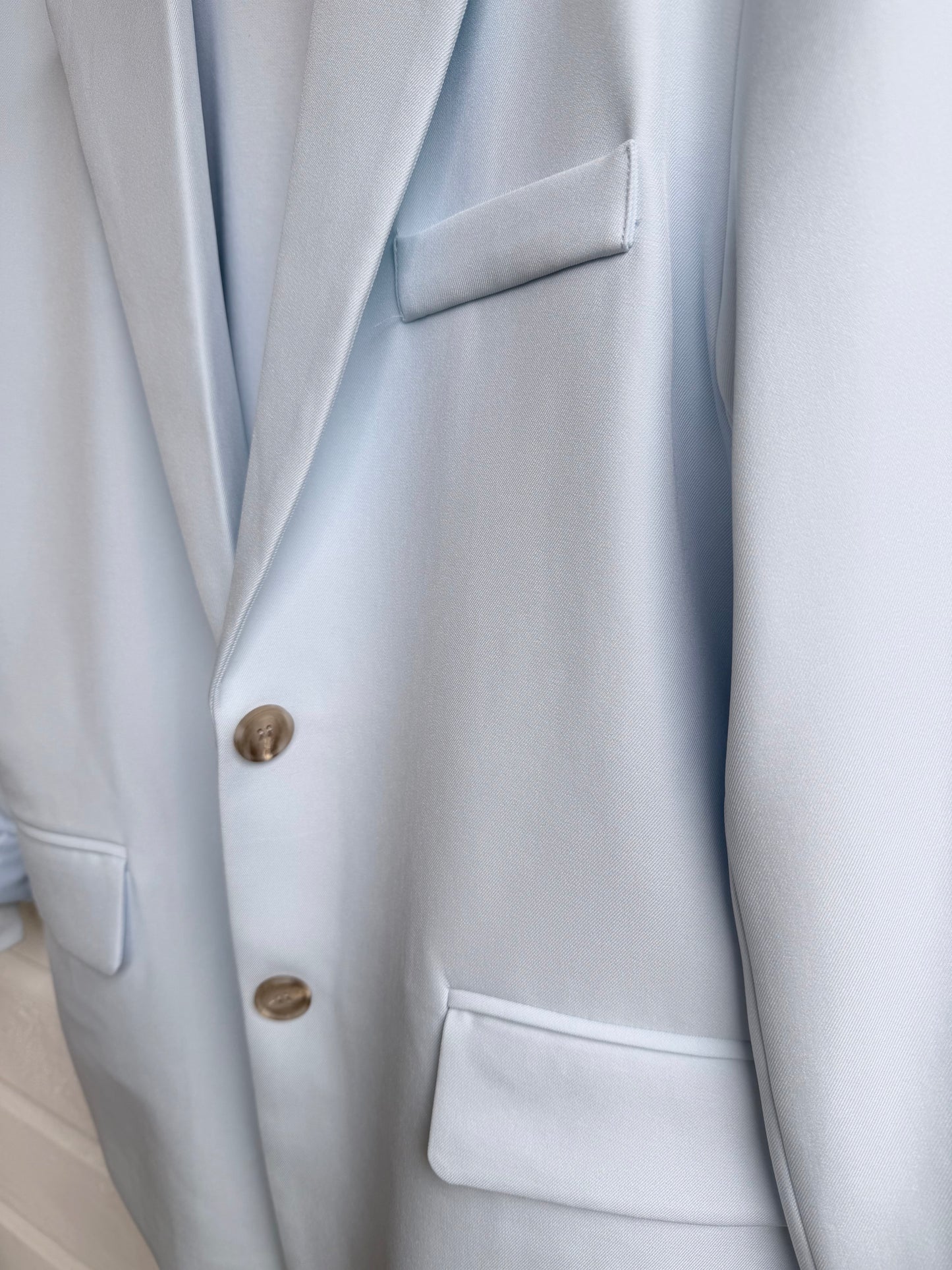 Blazer oversized model light blue