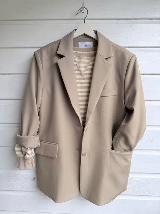 Blazer oversized model beige
