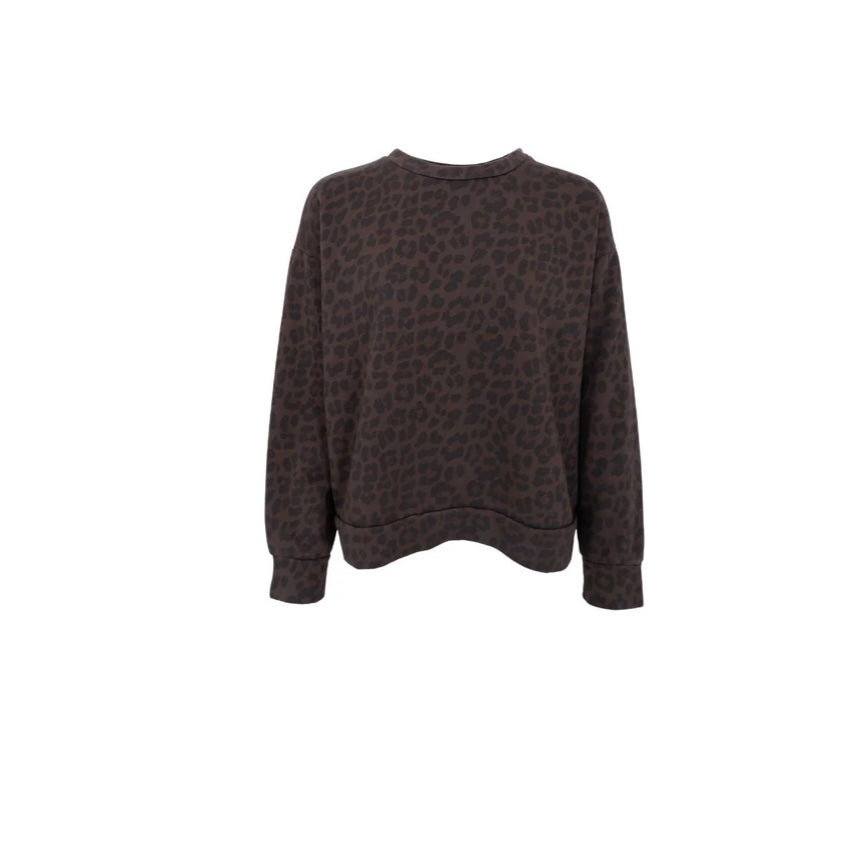Sweater dark leopard