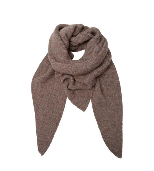 Driehoek sjaal ‘taupe’