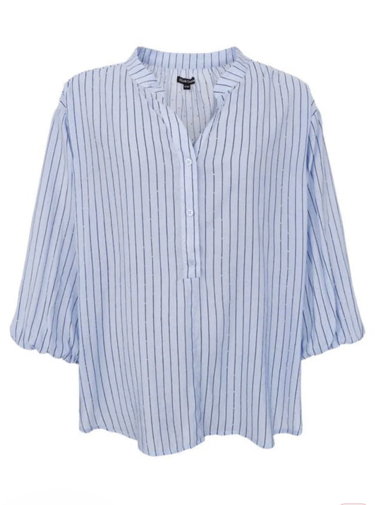 Blouse stripes light bleu