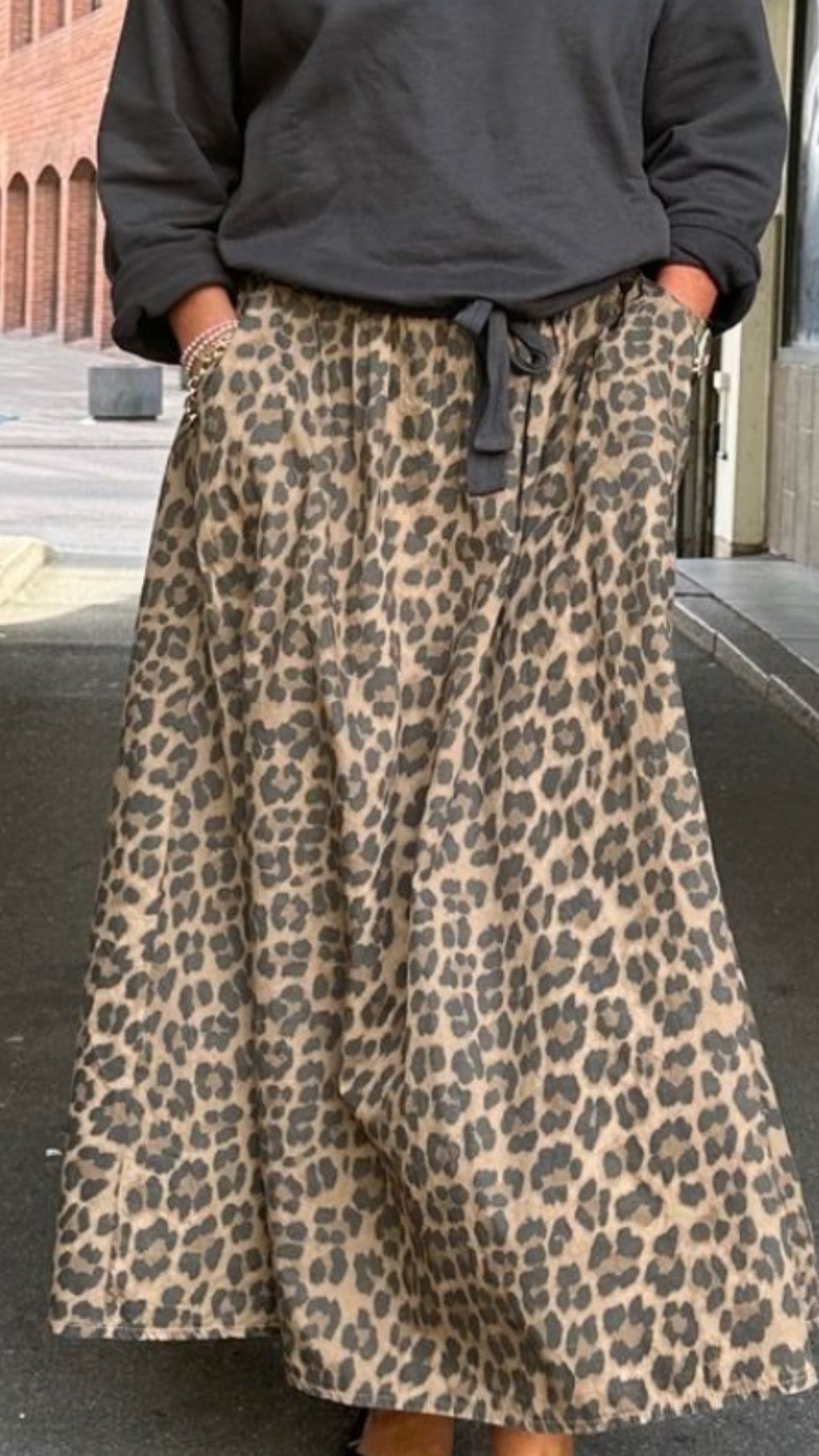 Leopard rok bruin