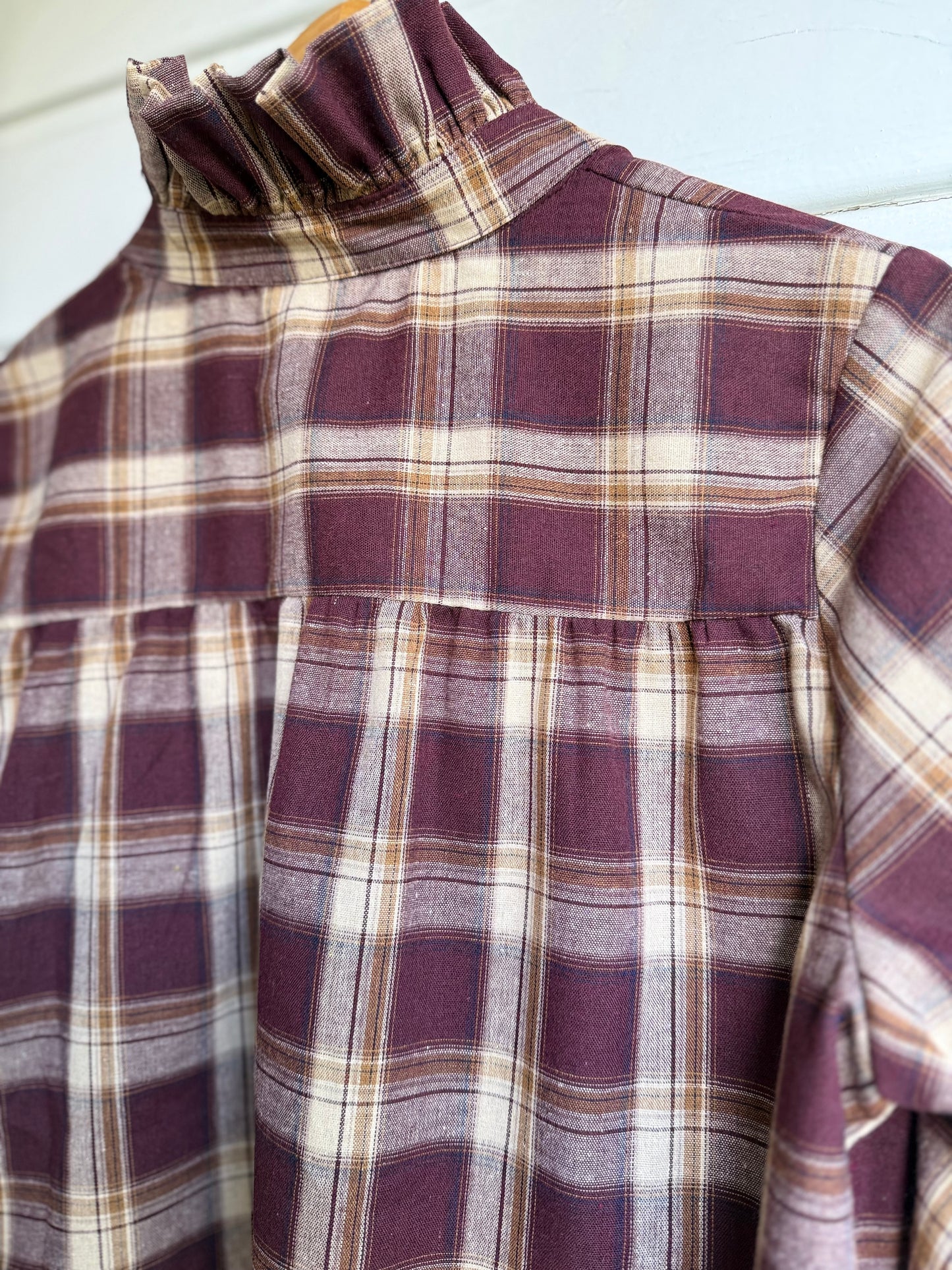 Ruit blouse Bordeaux