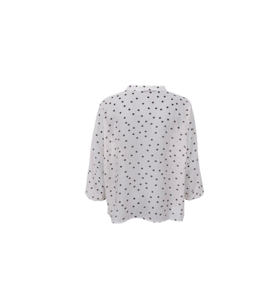 Blouse ‘dotje’ wit