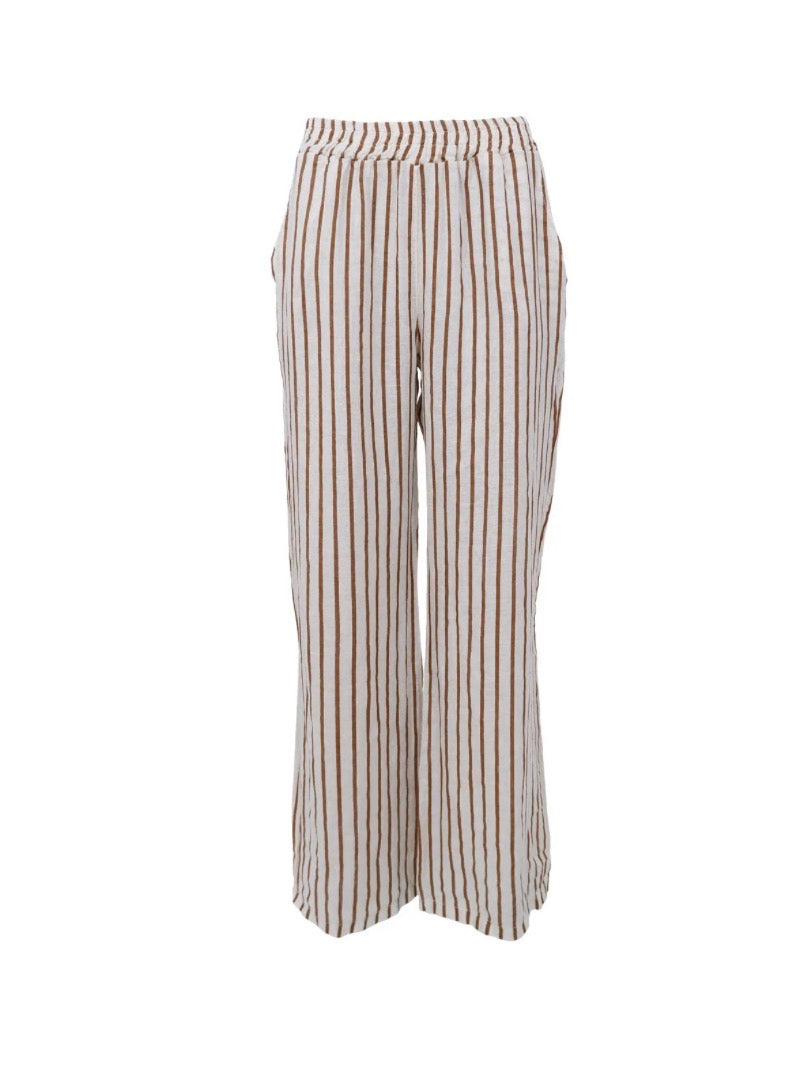 Lange linnen broek stripe