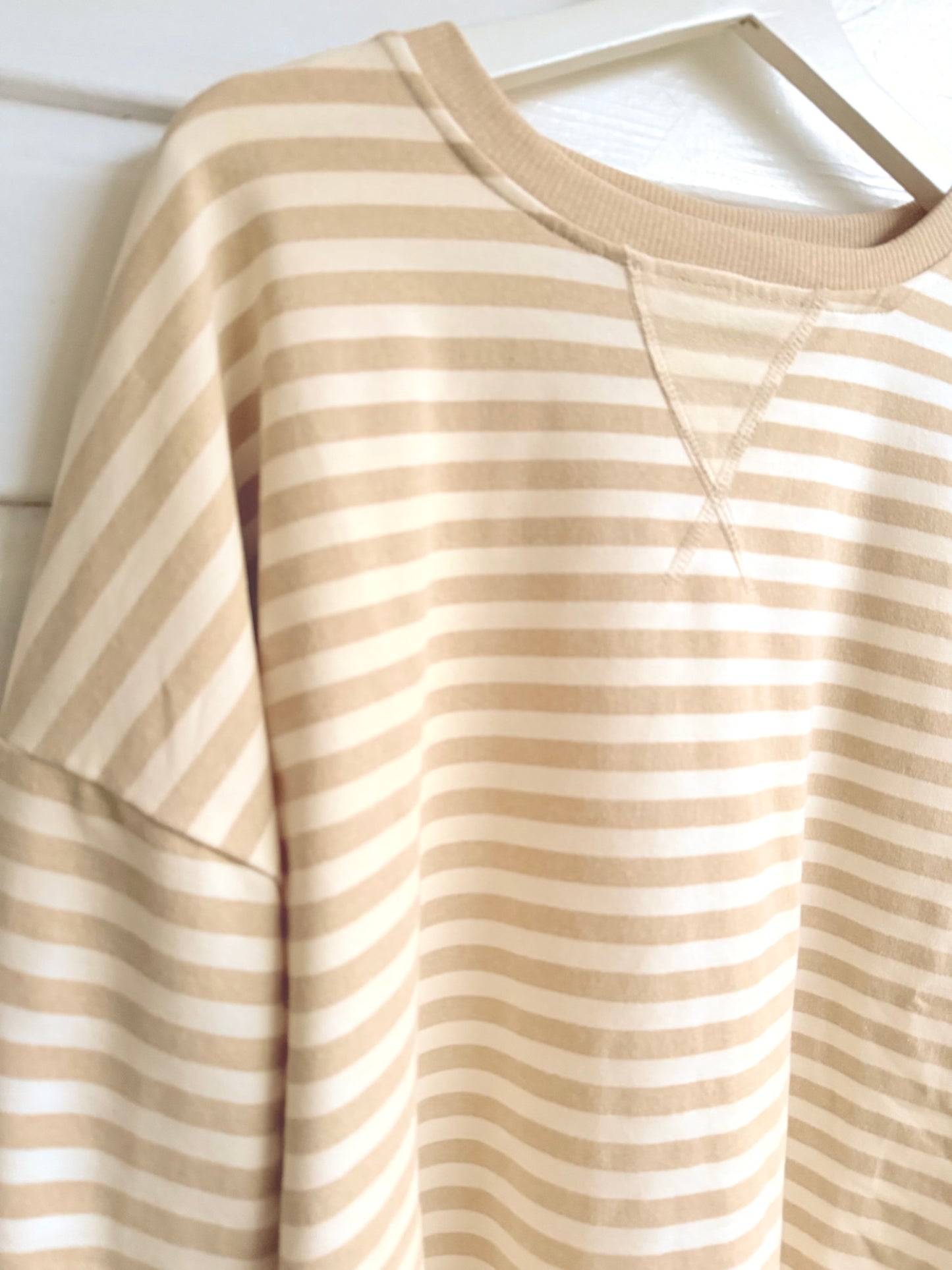 Sweat shirt stripes beige/off White