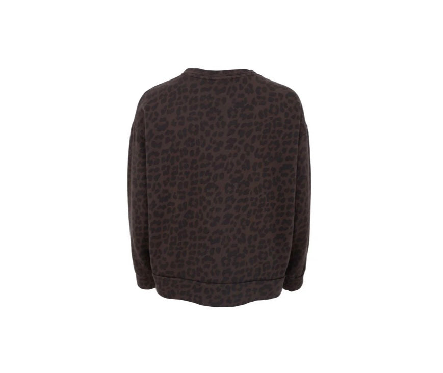 Sweater dark leopard