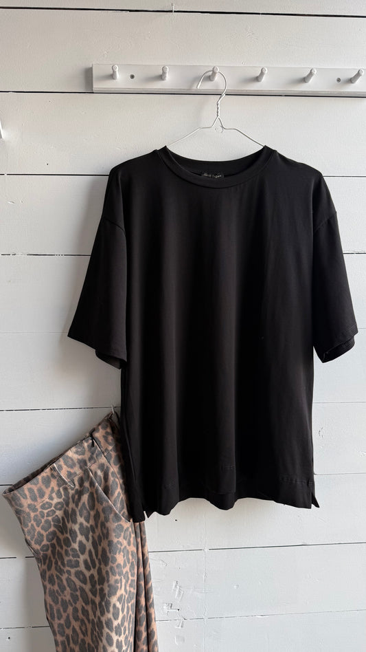 Shirt oversized zwart