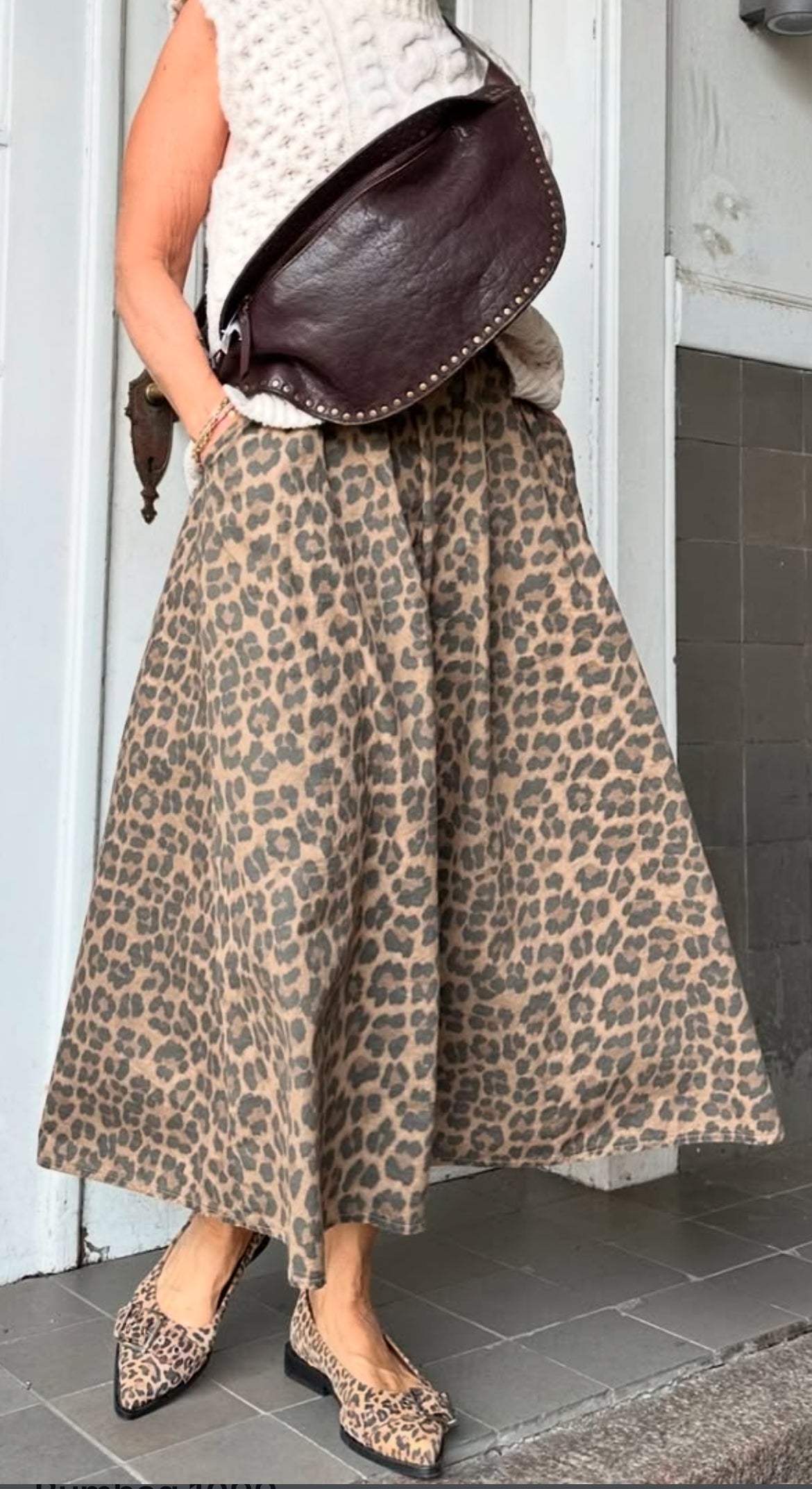 Leopard rok bruin